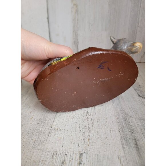 Vintage plaster cow Nativity scene Xmas home decor unique - Picture 7 of 7